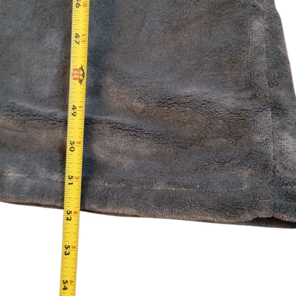 NWT Alexander Del Rossa Steel Gray Hooded Robe Size S/M - Picture 4 of 7